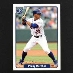 a baseball card of penny marshal