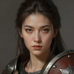 up close portrait of a beautiful female viking shieldmaiden, d & d, face, fantasy, intricate, elegant, highly detailed, digital painting, artstation hq, concept art, smooth, sharp focus, 4 k uhd, illustration, art by artgerm and jeehyung lee, dao trong le, trending on artstation, unreal engine 5 highly rendered