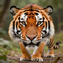 an anthropomorphic tiger,