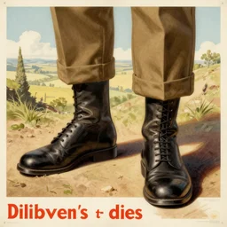 1940s propaganda poster about how soldiers should wear dipers