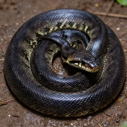 black anaconda winking