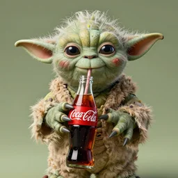 master yoda drinks cocacola