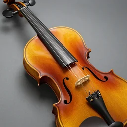 the back side of a violin