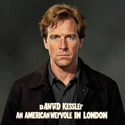 David Kessler from An American Werewolf In London (1981) by Les Edwards, poster artwork