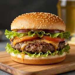 um hamburguer em uma imagem medicinal