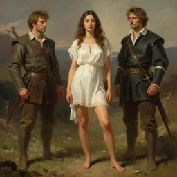 depiction of barefoot pocahontas, illustration by mandy jurgens and william adolphe bouguereau, artgerm, 4 k, digital art, surreal, highly detailed, artstation, digital painting, concept art, smooth, sharp focus, illustration by mandy jurgens and william adolphe bouguereau
