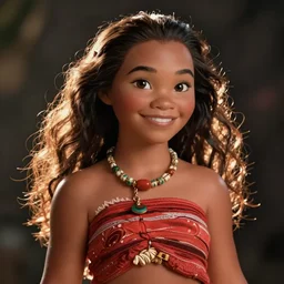 photograph portrait of moana from disney
