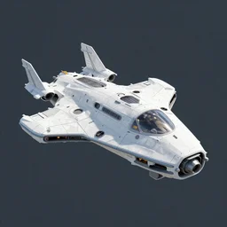 a 3 d render of a spaceship, 8 k 3 d