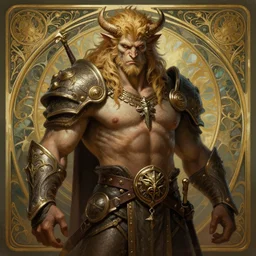 a detailed portrait of freki, by greg rutkowski and justin gerard, digital art, monstrous, art nouveau, baroque style, realistic painting, very detailed, fantasy, dnd, character design, trending on artstation
