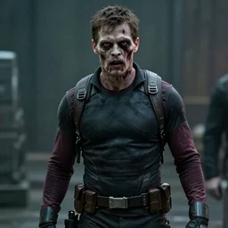 film still of zombie Hawkeye as a zombie in new avengers movie, 4k