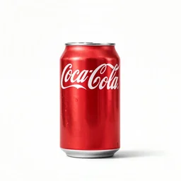 an advertisement for coca cola, a can of coke on a blank background, 1 9 7 3.
