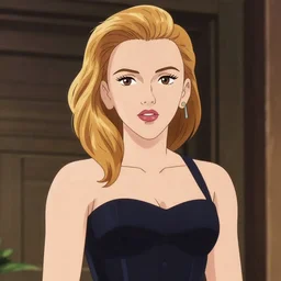scarlett johansson as an anime girl