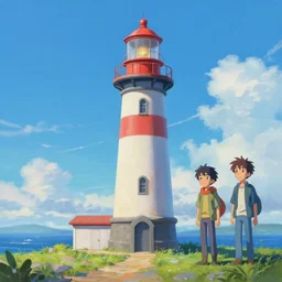 a beautiful painting of a singular lighthouse, by ross tran, beeple, richie mason and makoto shinkai, trending on artstation, 3 d art