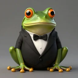 portrait of a frog in a tuxedo, matte painting, concept art, cgsociety, octane render, trending on artstation, artstationHD, artstationHQ, unreal engine, 4k, 8k