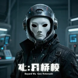 A cyberpunk portrait of an operator in the laboratory, character art, concept art, character design, sci-fi, mask, helmet, cinematic, dramatic composition, hyper detailed, matte painting, poster, portrait, cyborgs, Bayard Wu, Greg Rutkowski, Cedric Peyravernay, Anato Finnstark, artstation, 8k