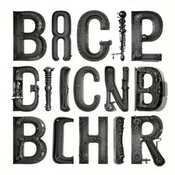 biomechanical typography by hr giger and peter mohrbacher