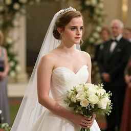 emma watson, marry, ceremony, concept art, generated by artificial intelligence, 8K UHD, trending on artstation, extremely detailed