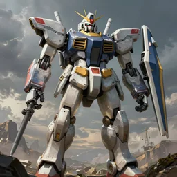 giant robot, a detailed matte painting by wang yuan, cgsociety, sots art, matte painting, rendered in unreal engine, concept art