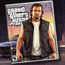 Leon Tolstoy in Grand Theft Auto 5 cover art, epic, 4k resolution, extremely detailed, very sharp, artstation, digital art, vibrant,