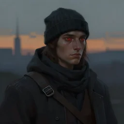 portrait of a dusk hunter by wlop!!!, digital painting, concept art, trending on artstation, dramatic composition