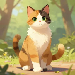 digital painting, full body of anthropomorphic furry female calico cat in style of zootopia, female fursona, furry furaffinity, 4 k