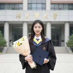 A Chinese girl was admitted to graduate school in sociology