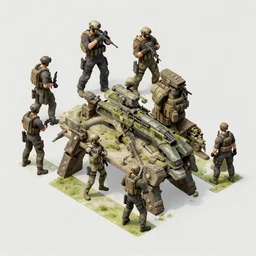 tactical game concept art isometric viewpoint trending on artstation unreal engine high details