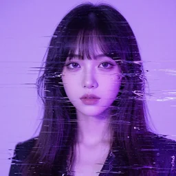 purple glitches