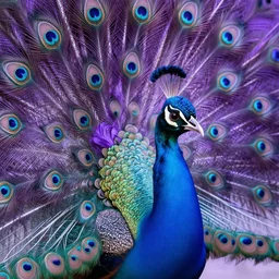 a beautiful portrait of a cute peacock by sandra chevrier and greg rutkowski and wlop, purple blue color scheme, high key lighting, volumetric light, digital art, highly detailed, fine detail, intricate, ornate, complex, octane render, unreal engine, photorealistic