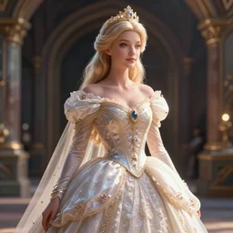 extraordinary sensual fairytale princess dress 3d model, epic scene unreal render depth of focus blur hyperrealistic detail Star Wars fantasy art behance