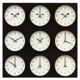 trippy face album cover clocks