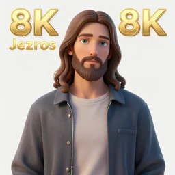 Digital art of Jezus Christ as a cool dude in vaporwave style, 8k, trending on artstation, hyper realistic, award winning art,