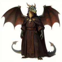 Dragon wearing Bishop's clothing, by Jeff Easley. Trending on Artstation.