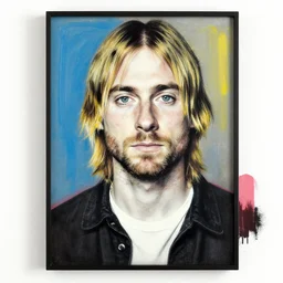 kurt cobain by basquiat