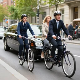 limousine bicycle tandem biking