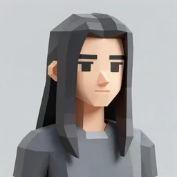low - poly rimuru tempest, low poly, straight hair, art by ilya kuvshinov, wlop, greg rutkowski, studio quality, james jean