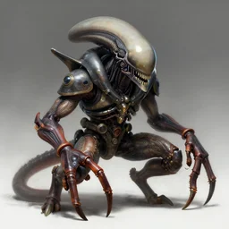 a thargoid pilot character as a zerg swarmling crab, highly detailed, digital painting, artstation, concept art, wallpaper, smooth, sharp focus, illustration, art by giger and artgerm and greg rutkowski and alphonse mucha