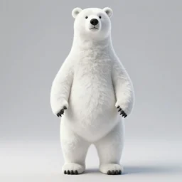 a full bofy white bear kigurumi, product view, 8k, realistic