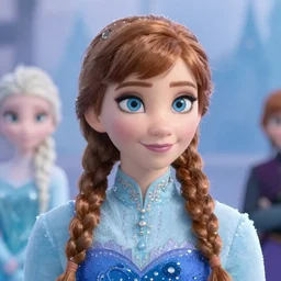 anna, anna frozen, very anna, frozen 2 anna, high resolution, 4k, 8k, trending on artstation, beautiful, very beautiful, anna, close up, frozen anna