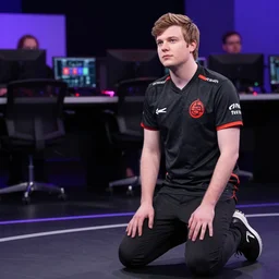 markiplier kneeling in front of linus tech tips. photograph. high quality. photoshop.