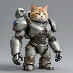 hardmesh retro futurist steampunk fallout 7 6 power armor bust of a cat, hyper realistic, official fanart hd artstation by jesper ejsing rhads makoto shinkai lois van baarle ilya kuvshinov rossdraws feng zhu loish laurie greasley victo ngai andreas rocha john harris radiating a glowing aura global illumination ray tracing hdr