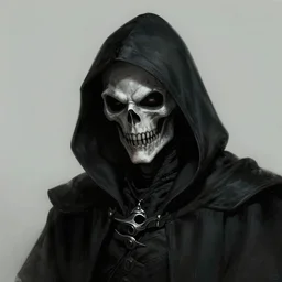 grim reaper, character portrait, sharp, digital matte painting, art by luis royo, greg rutkowski, wlop, dramatic lighting, trending on artstation
