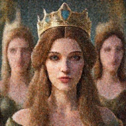 blurred background. close-up portrait of a goddess in crown, by Anne Bachelier by Anka Zhuravleva, Anato Finnstark and Alena Aenami, Bruno Walpoth. unreal engine