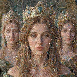 blurred background. close-up portrait of a goddess in crown, by Anne Bachelier by Anka Zhuravleva, Anato Finnstark and Alena Aenami, Bruno Walpoth. unreal engine