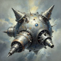 airbrushed crashing planet machines by jack kirby, philippe druillet, fine art masterpiece baked at 3 0 0 f, matte painting, cold lighting, aged with sunlight, award winning horror, photorealistic render, cinematic