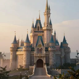 a highly detailed photo of a super hero castle surrounded by a mist shot during golden hour on 3 0 mm film painted by alena aenami, rendered in unreal engine