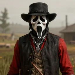 Ghostface in red dead redemption 2 4K detail