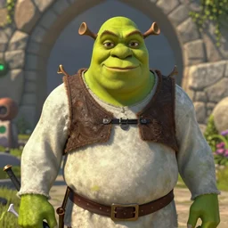 shrek as the main character of skyrim