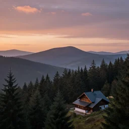 A beautiful ultra detailed matte painting sunrise in the black forest magical, by rob Gonsalves, trending on artstation