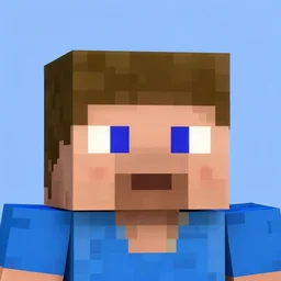 minecraft steve with human eyes